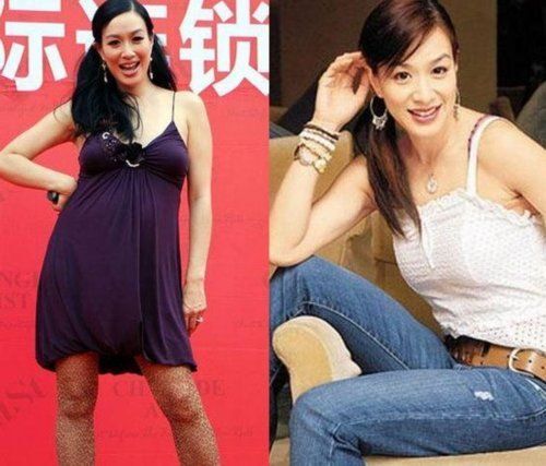梁洛施赵薇 孕后爆肥的女星