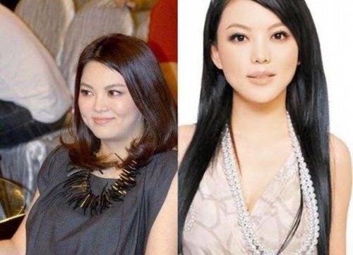 梁洛施赵薇 孕后爆肥的女星