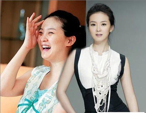 梁洛施赵薇 孕后爆肥的女星