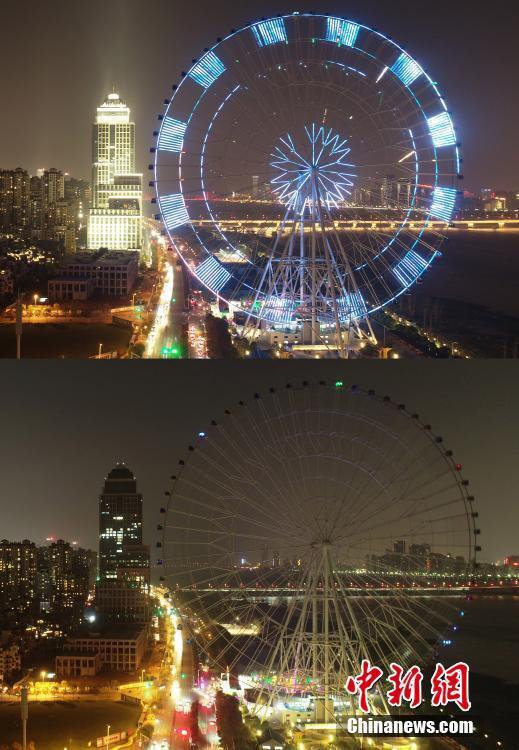“地球一小时” 各地地标熄灯