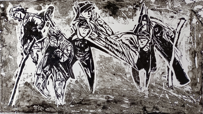 版画刘诗萱过草地