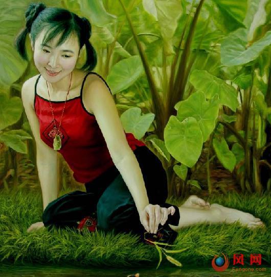 东方神女画册李壮平李勤资料照片油画全套